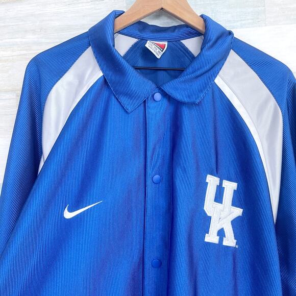 University Kentucky Wildcats Team Nike Basketball Warm Up Jacket VTG Mens XXL - Picture 2 of 7